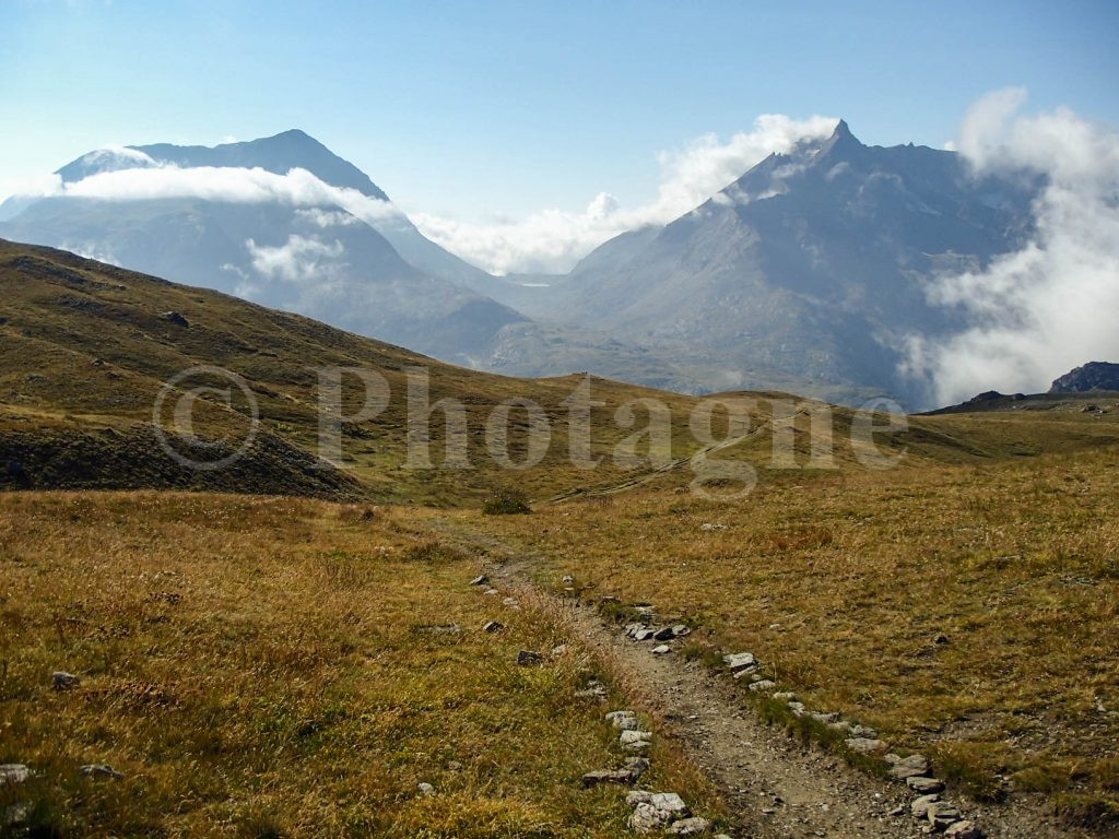 In the background, Lake Savine