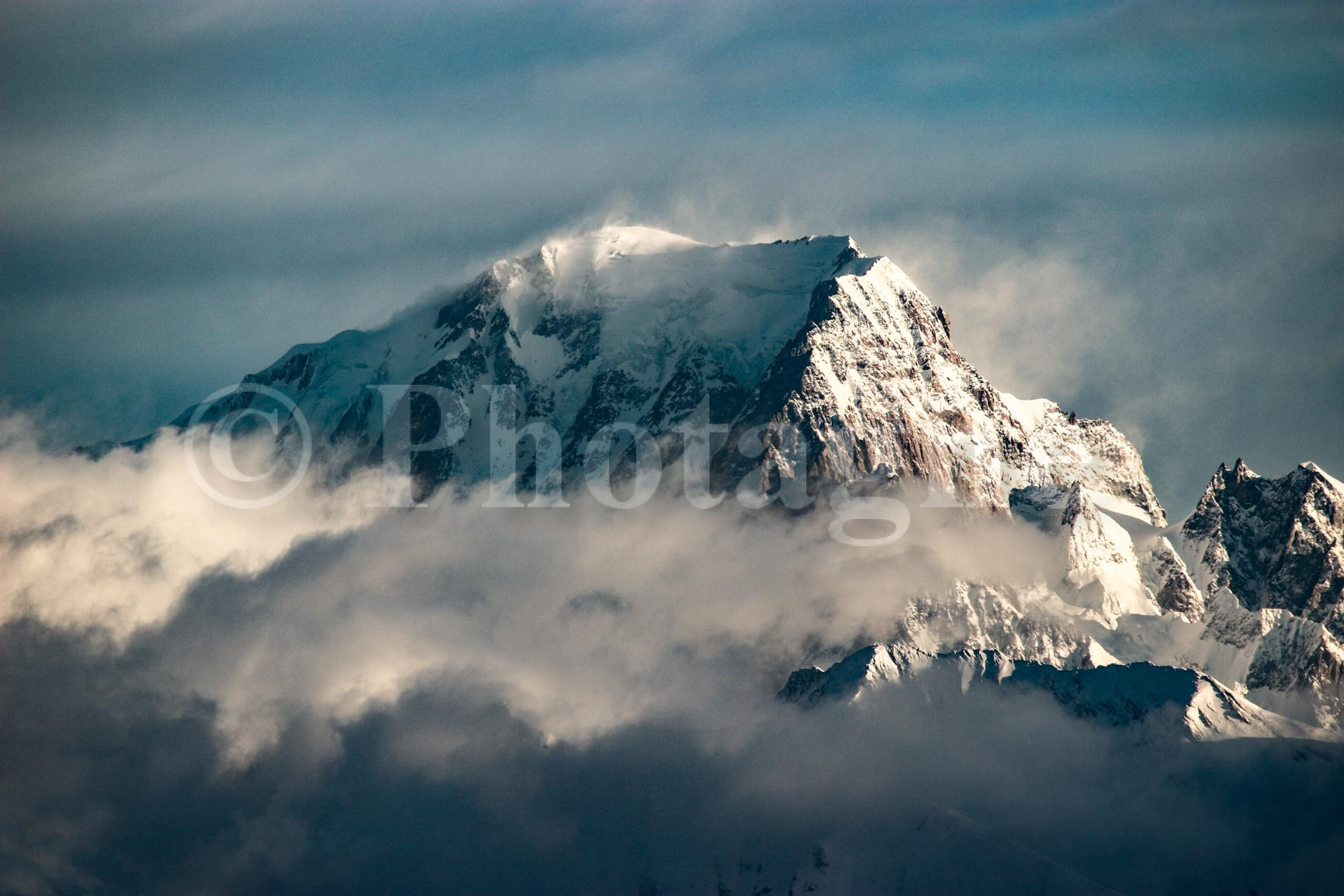 Mont Blanc from La Plagne