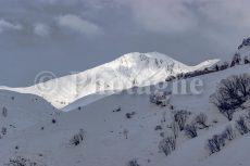 The peak of Mas de la Grave from Rivet du Pied