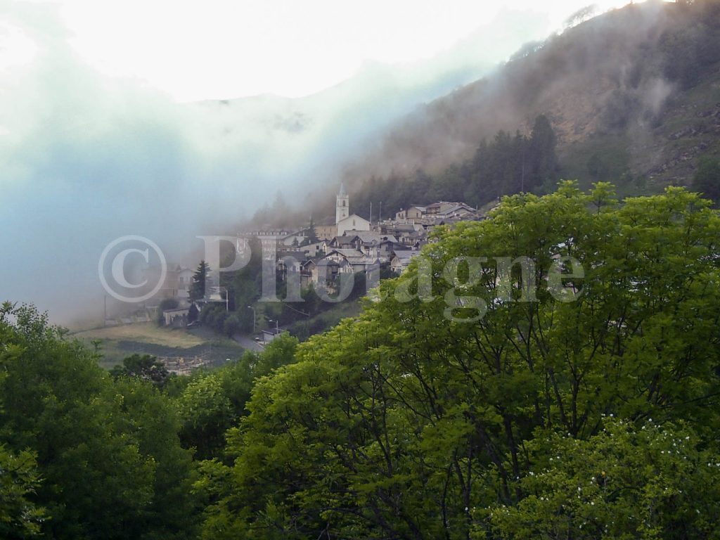 The village of Usseaux near which we set up the bivouac