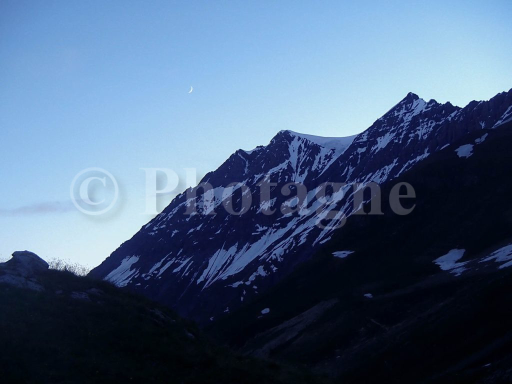 La Grande Casse au petit matin depuis notre bivouac