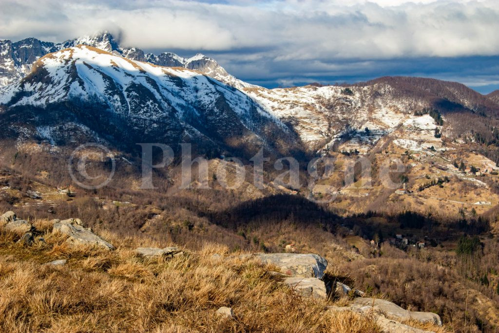 Monte Matanna le soir, entre le Prana et le Piglione