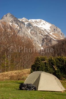 Bivouac in front of the Pania della Croce