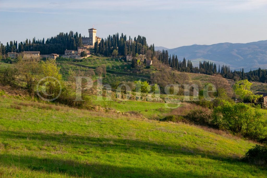 The castle of Trebbio in the morning
