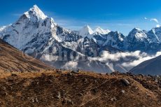 L'Ama Dablam sulla strada per Dzongla