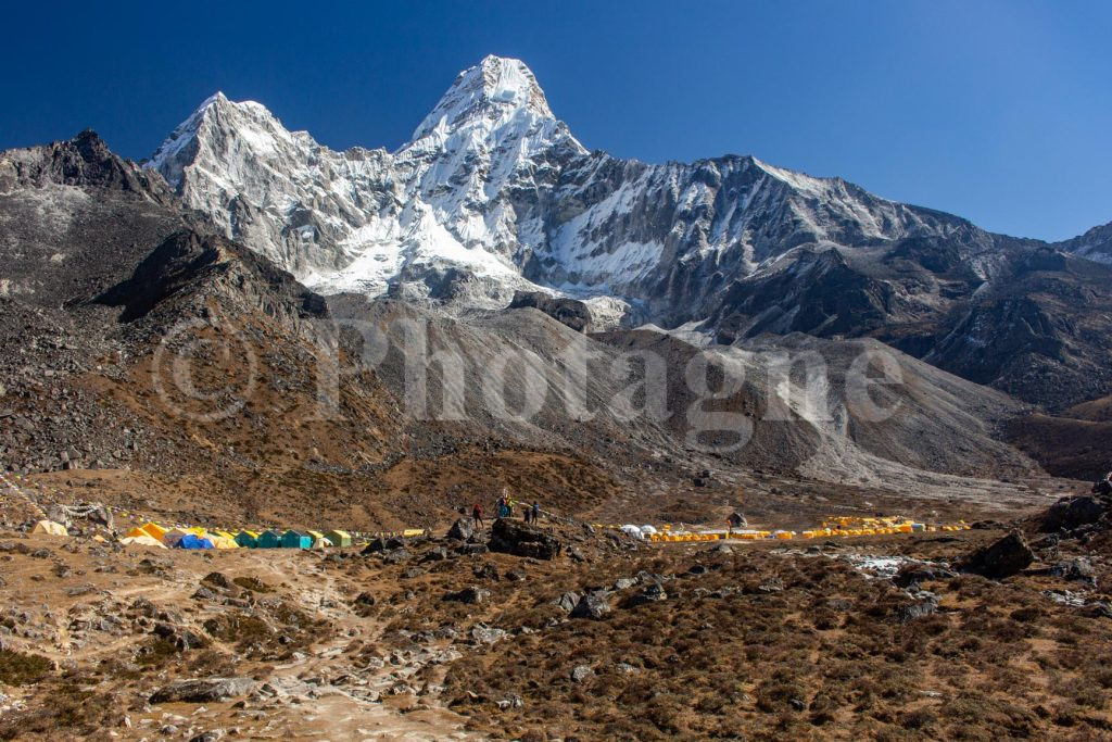 Le camp de base de l'Ama Dablam