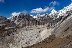 Moraine and Pumori