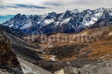 Rolwaling Himal depuis Cho La
