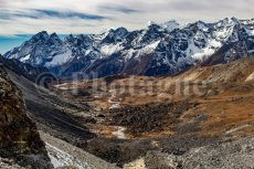 Rolwaling Himal from Cho La