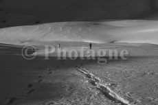 Snowshoe walkers