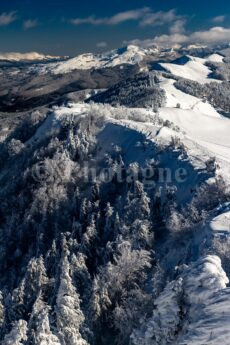 Snow-covered Apennine ridge