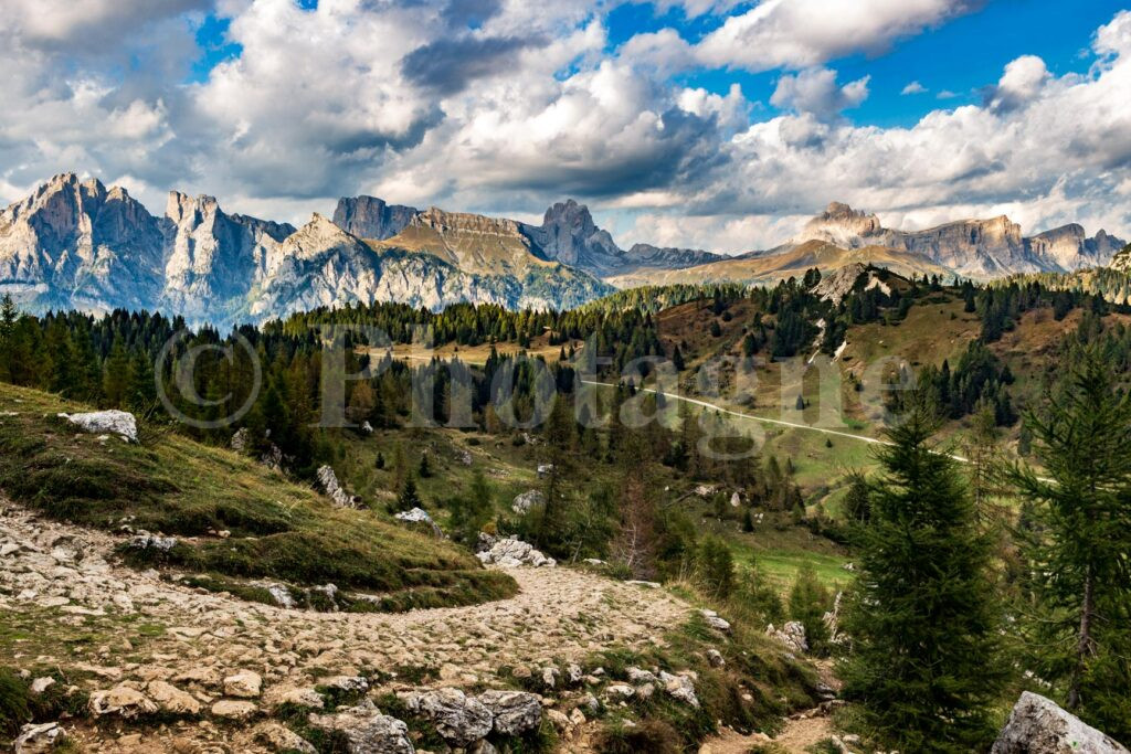 Dolomite path and landscape