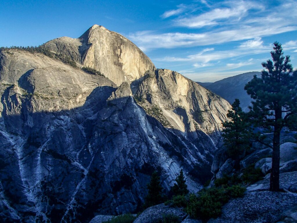 Half Dome le soir depuis ma tente